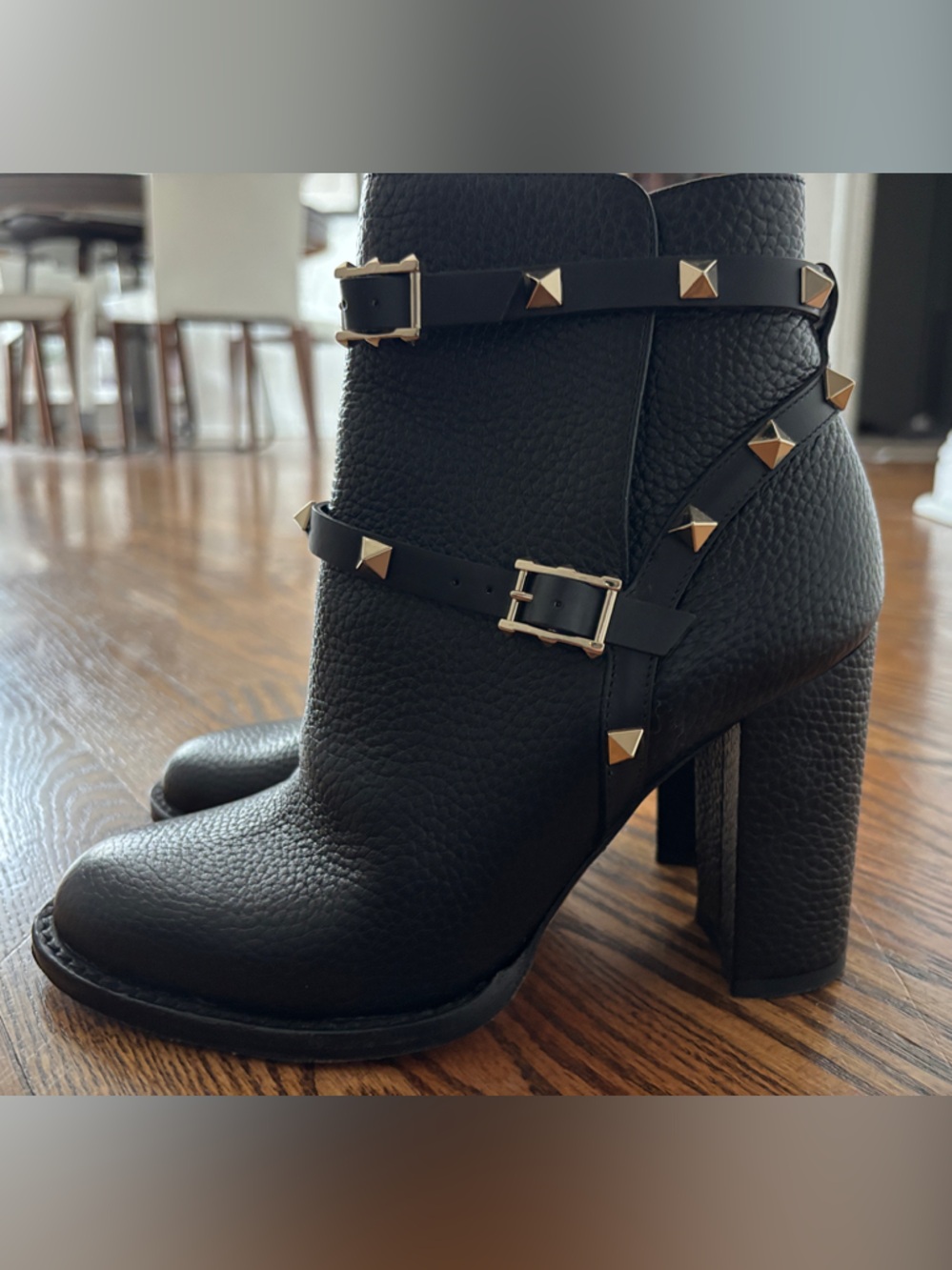 Authentic Valentino Rock Stud Ankle Boots